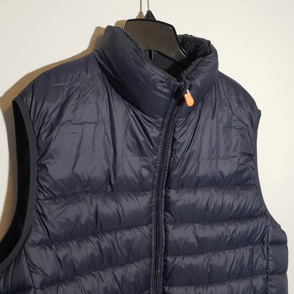 Save The Duck Nolan Ultra Light Navy Blue Puffer Vest Size large - Picture 3 of 13